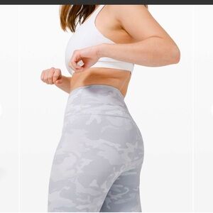 LululemonWunder Under High-Rise Tight*Luxtreme Incognito Camo Jacqu Alpine White